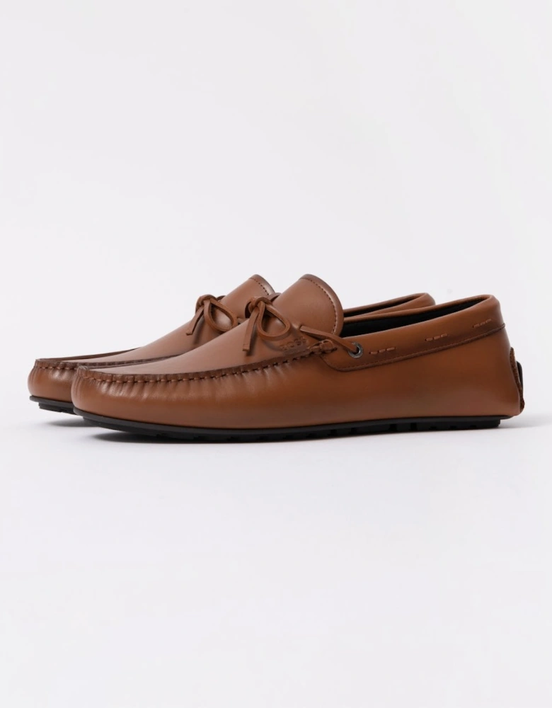 BOSS Orange Noel Mens Italian Leather Driving Moccasins