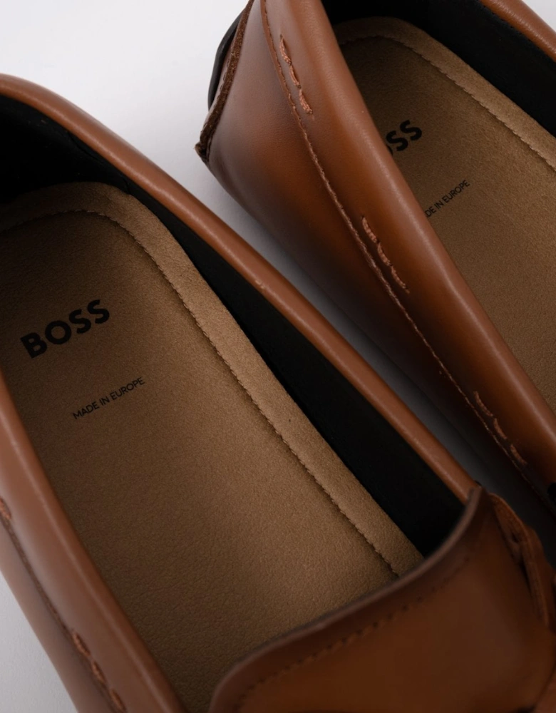 BOSS Orange Noel Mens Italian Leather Driving Moccasins