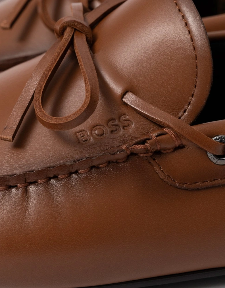 BOSS Orange Noel Mens Italian Leather Driving Moccasins