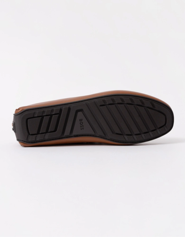BOSS Orange Noel Mens Italian Leather Driving Moccasins