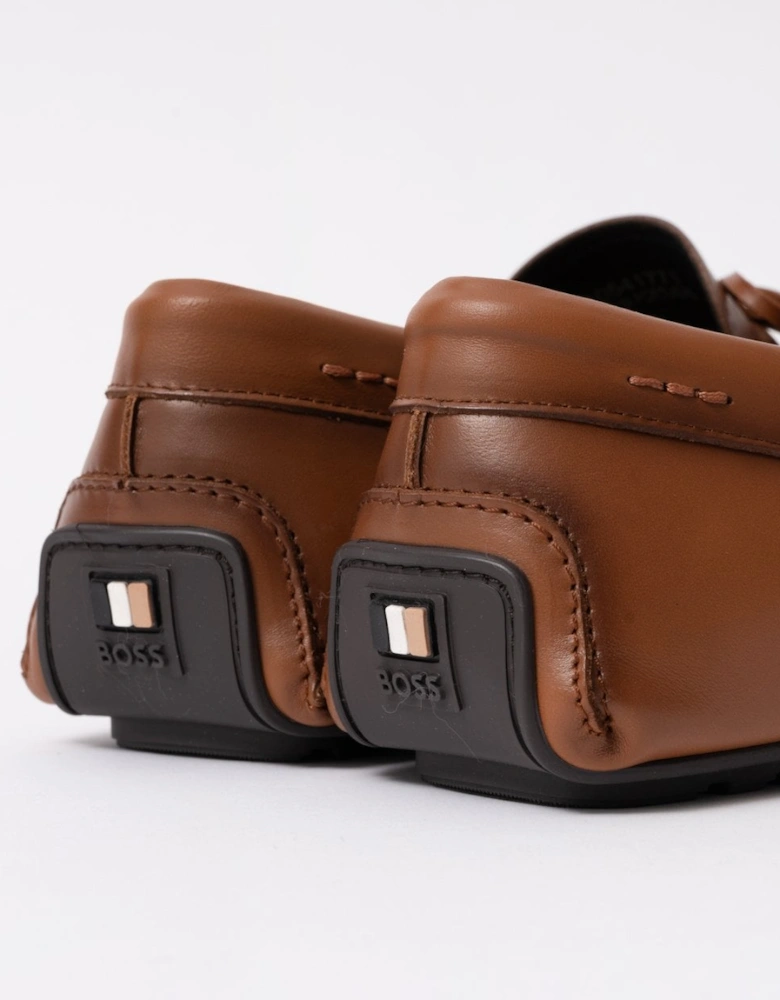 BOSS Orange Noel Mens Italian Leather Driving Moccasins