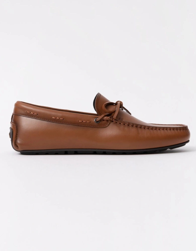 BOSS Orange Noel Mens Italian Leather Driving Moccasins