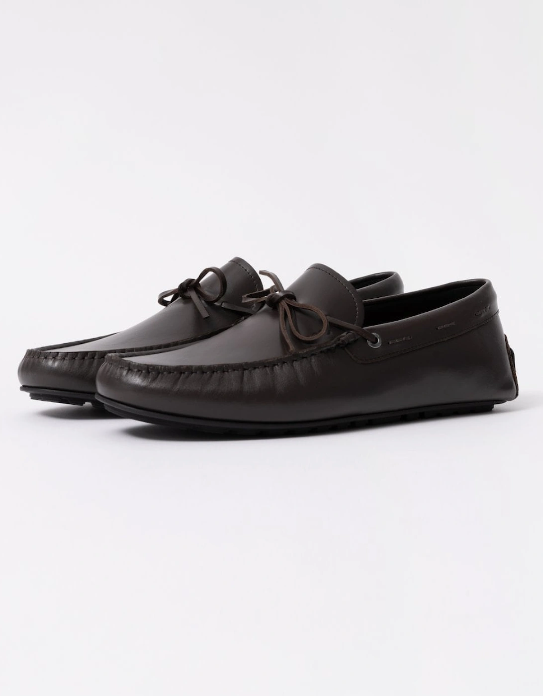 BOSS Orange Noel Mens Italian Leather Driving Moccasins, 7 of 6