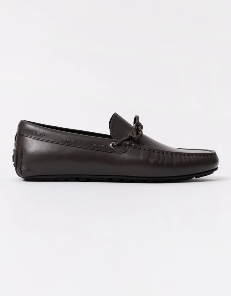 BOSS Orange Noel Mens Italian Leather Driving Moccasins