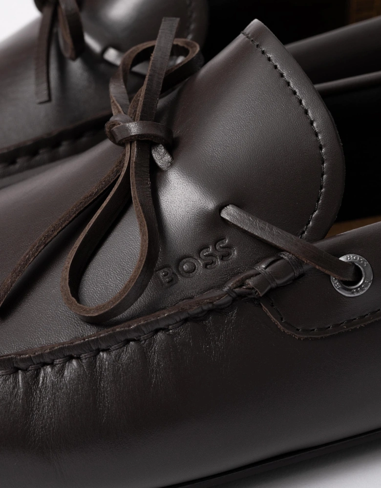 BOSS Orange Noel Mens Italian Leather Driving Moccasins