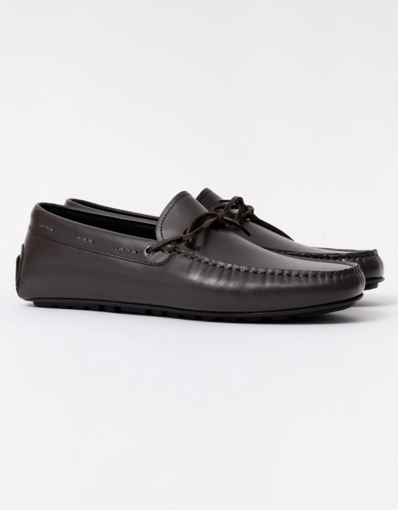 BOSS Orange Noel Mens Italian Leather Driving Moccasins