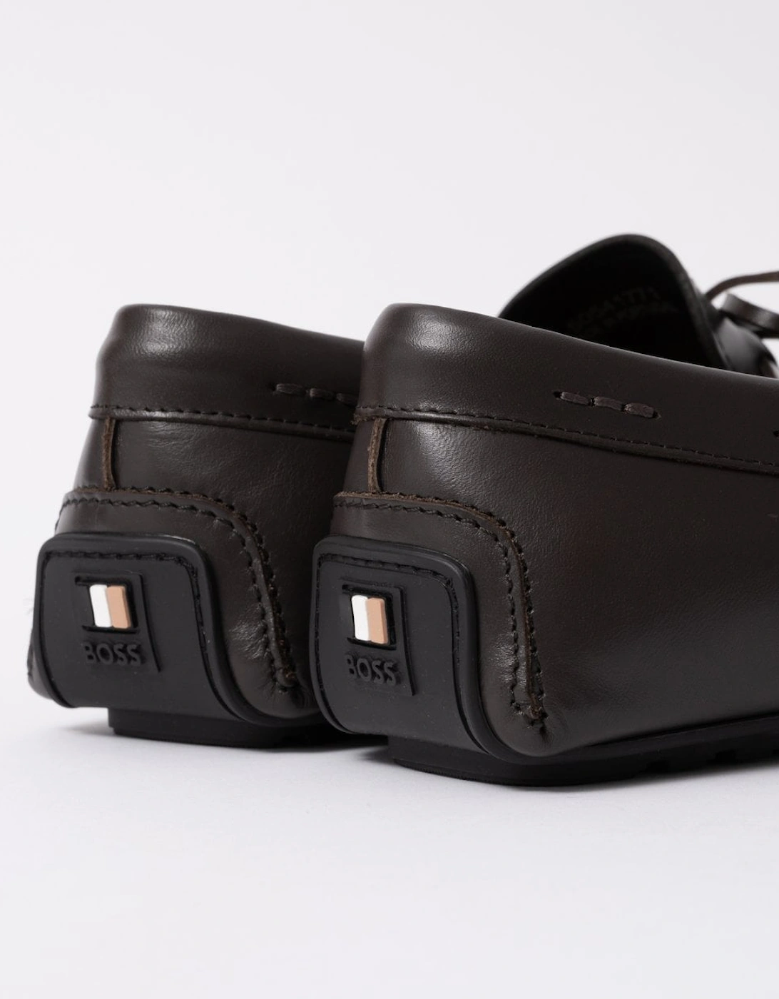 BOSS Orange Noel Mens Italian Leather Driving Moccasins