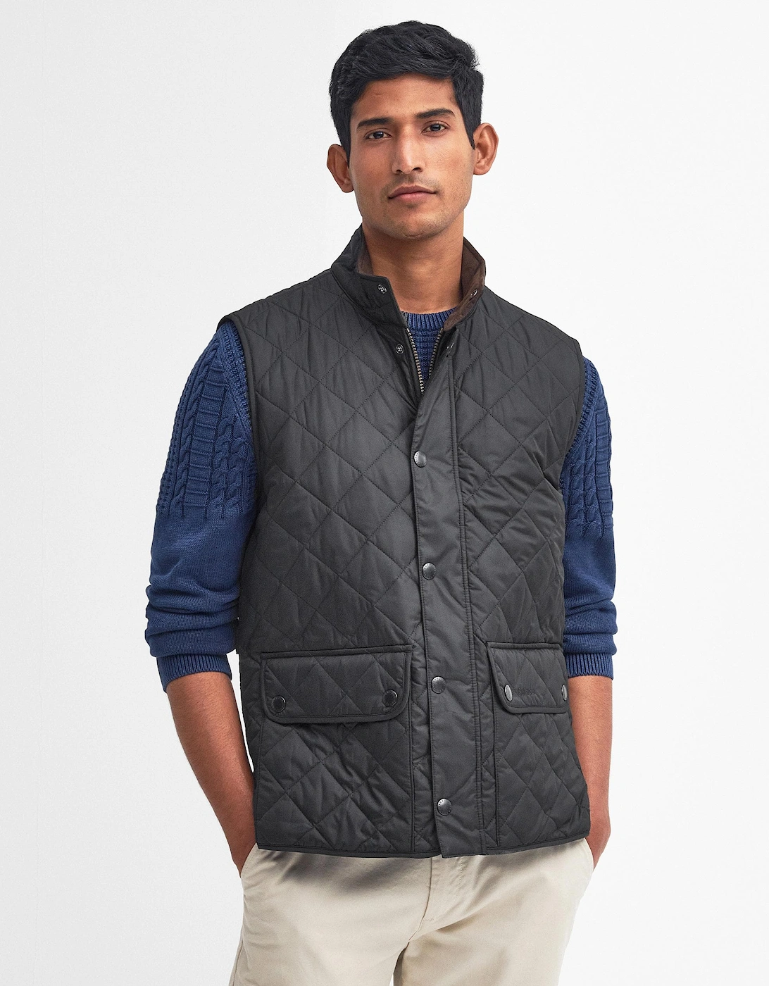 Men's Barbour New Lowerdale Mens Gilet - Black - Size: 42/Regular