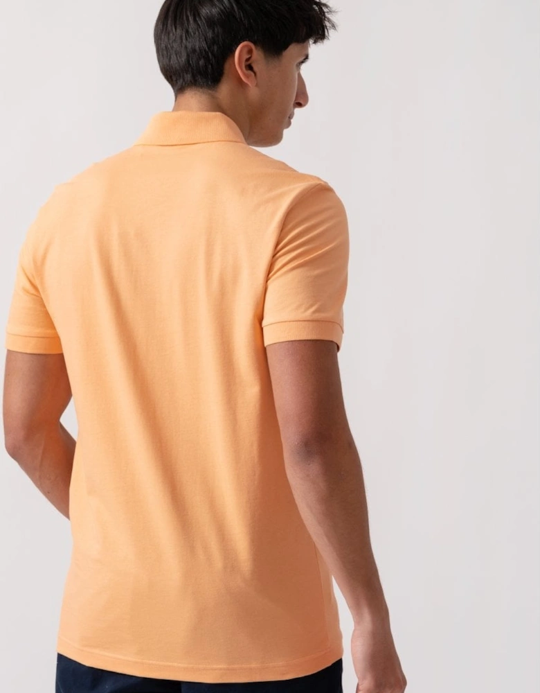 BOSS Orange Passenger Mens Stretch-Cotton Slim-Fit Polo Shirt with Logo Patch