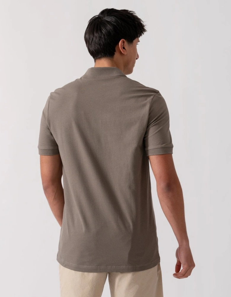 BOSS Orange Passenger Mens Stretch-Cotton Slim-Fit Polo Shirt with Logo Patch