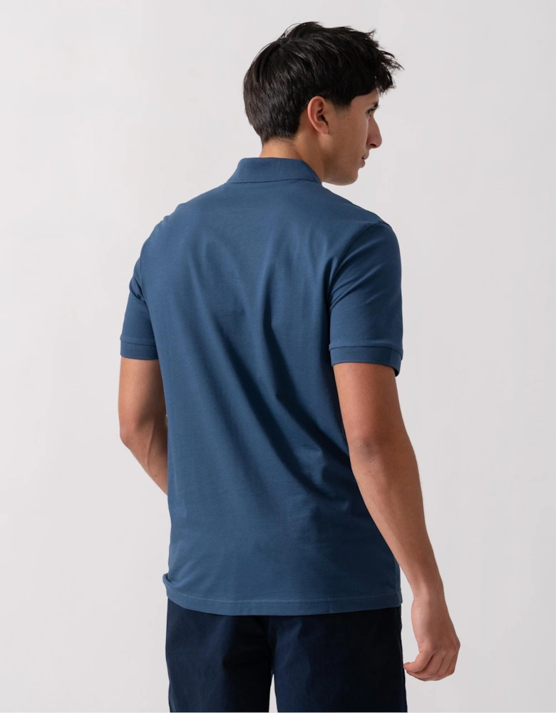 BOSS Orange Passenger Mens Stretch-Cotton Slim-Fit Polo Shirt with Logo Patch