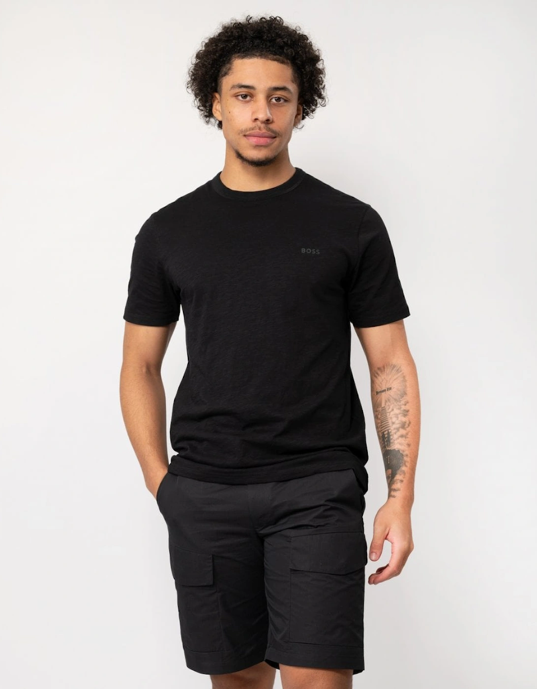 BOSS Orange Tegood Mens Crew Neck T-Shirt, 5 of 4