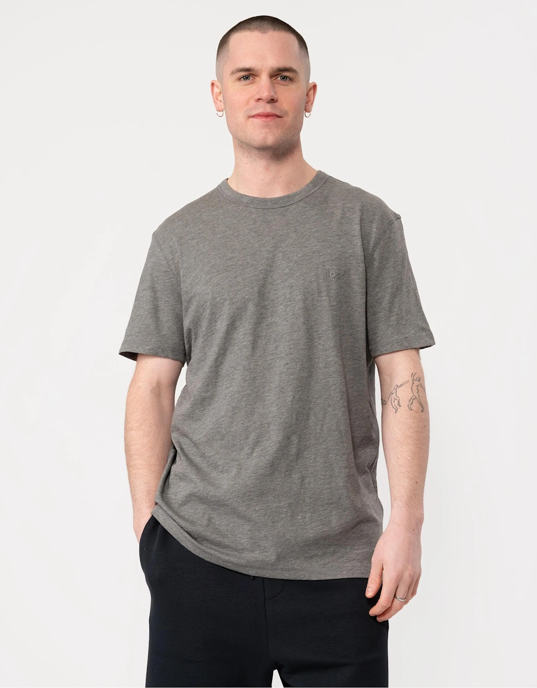 BOSS Orange Tegood Mens Crew Neck T-Shirt, 5 of 4