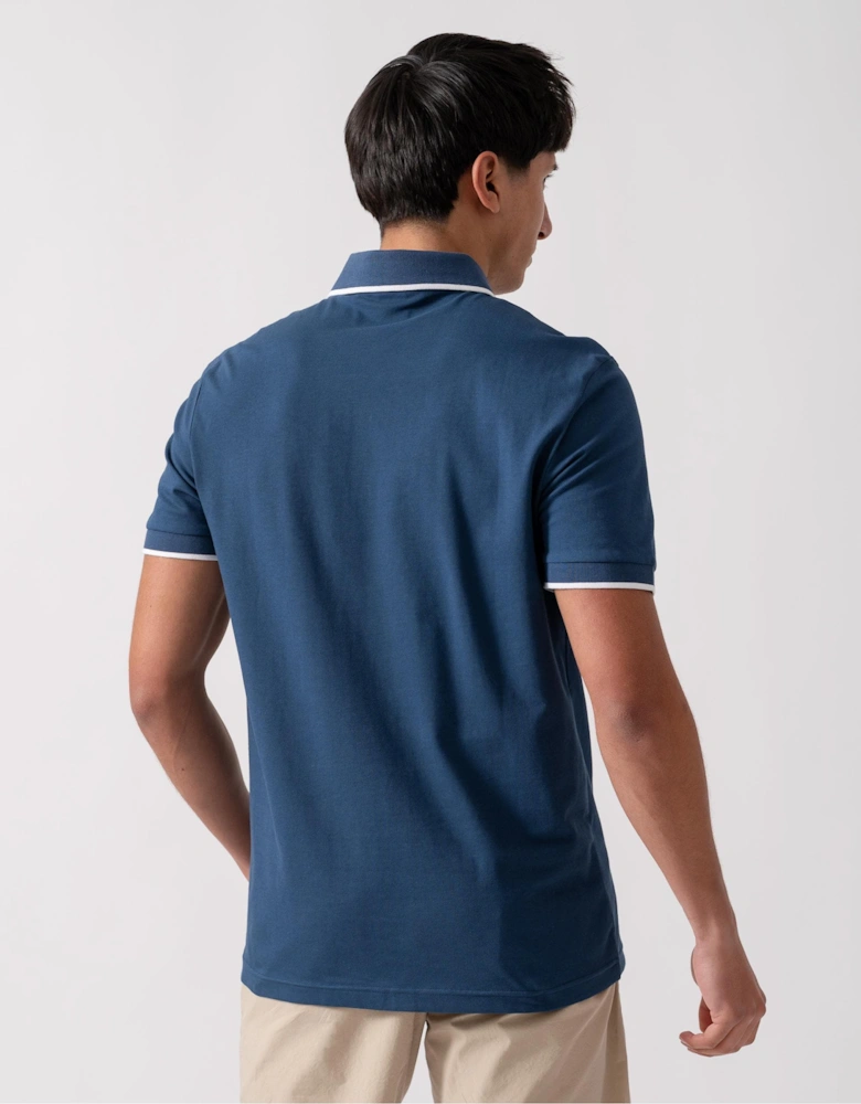 BOSS Orange Passertip Mens Short Sleeve Polo Shirt With Tipped Collar