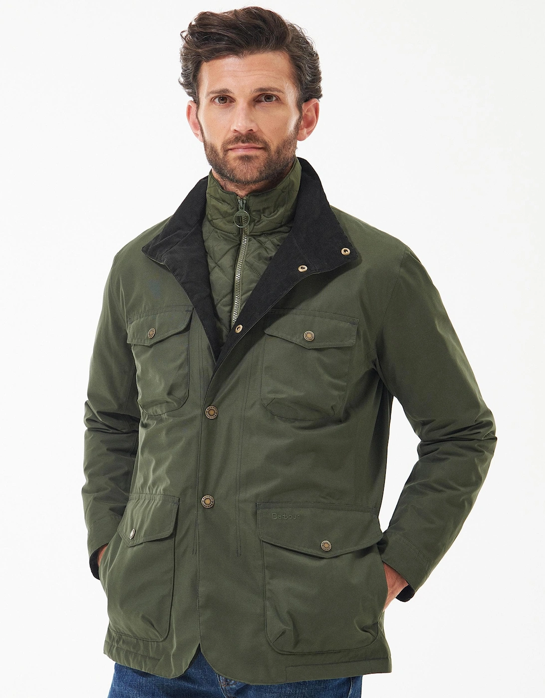 Ogston Mens Waterproof Jacket - Olive, 9 of 8