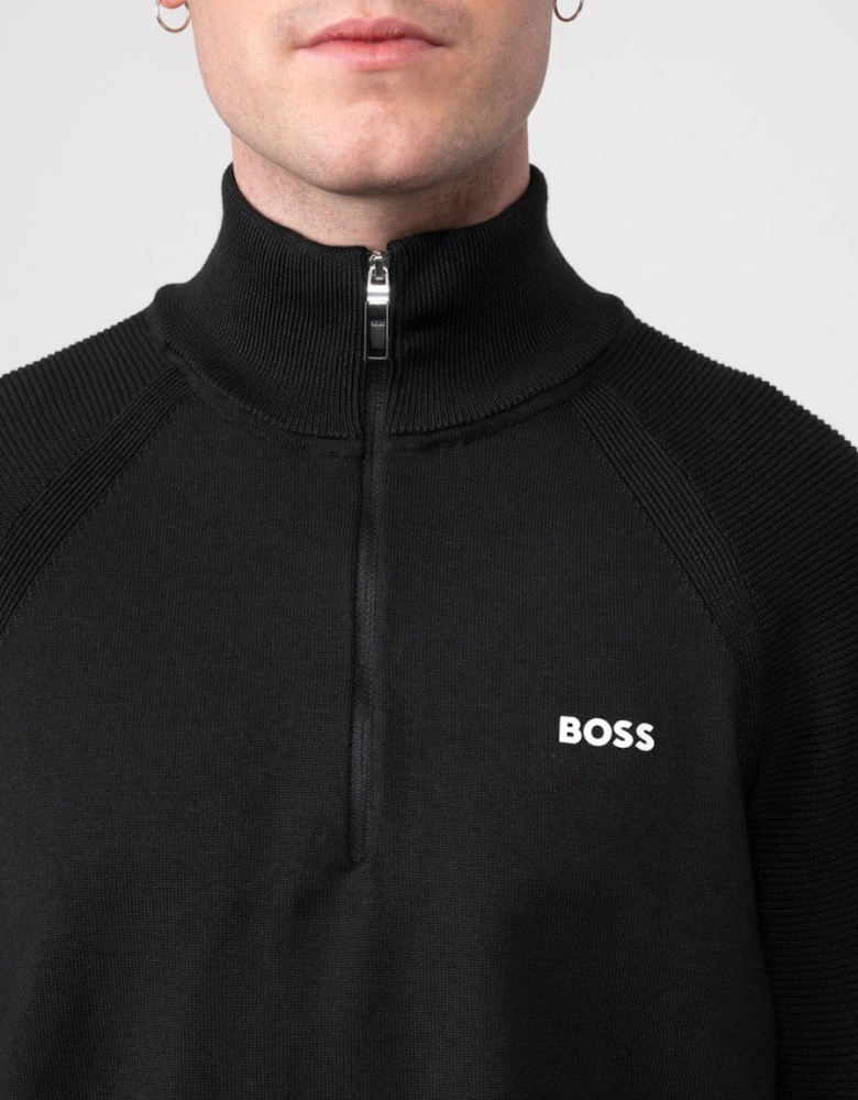 BOSS Green Perform-X Quarter Zip Mens Jumper