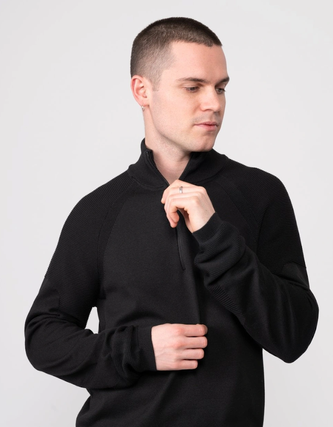 BOSS Green Perform-X Quarter Zip Mens Jumper
