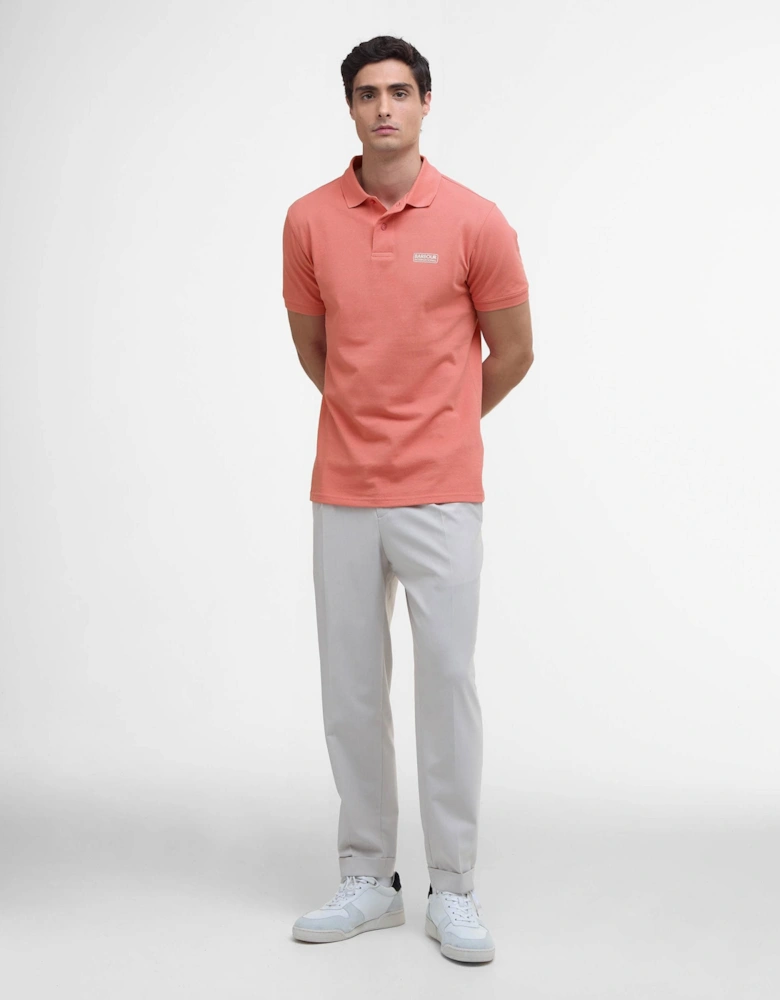 Essential Short Sleeve Mens Polo - Coral