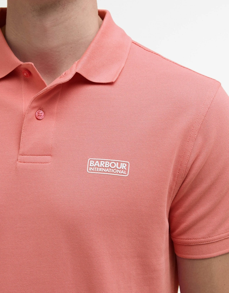 Essential Short Sleeve Mens Polo - Coral