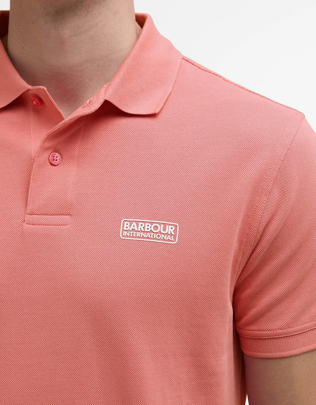 Essential Short Sleeve Mens Polo - Coral