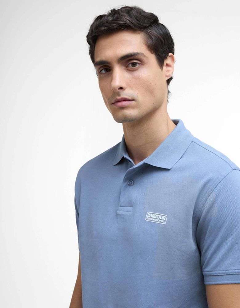 Essential Short Sleeve Mens Polo - Manor Blue