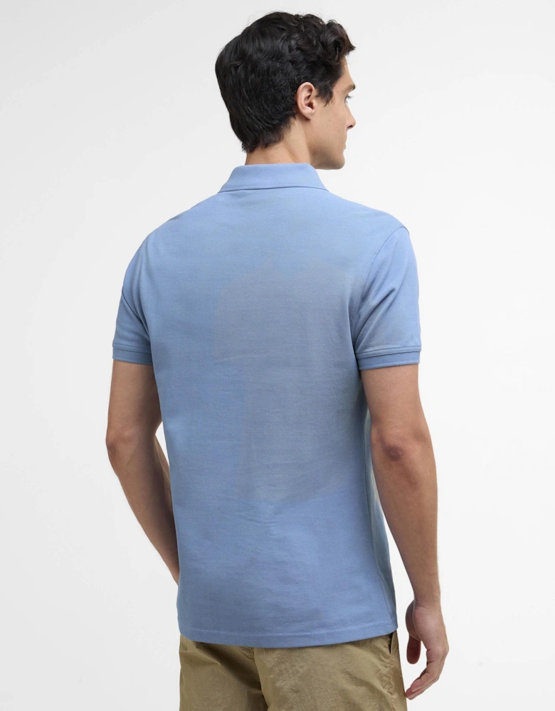Essential Short Sleeve Mens Polo - Manor Blue