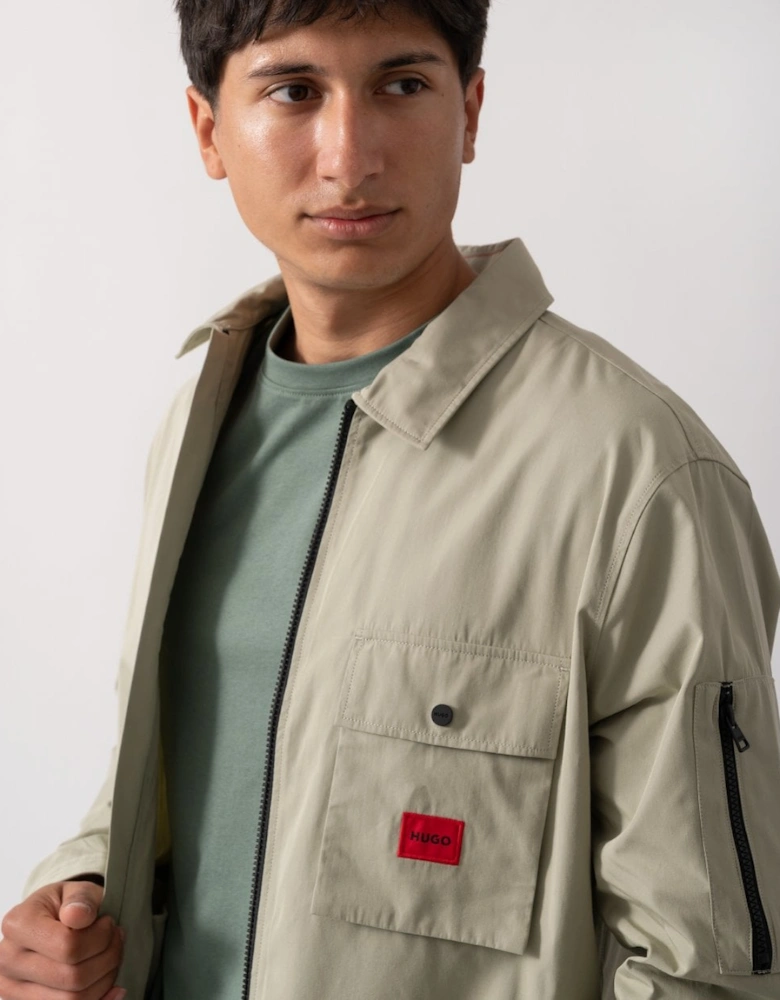 HUGO Emmond Mens Zip Overshirt