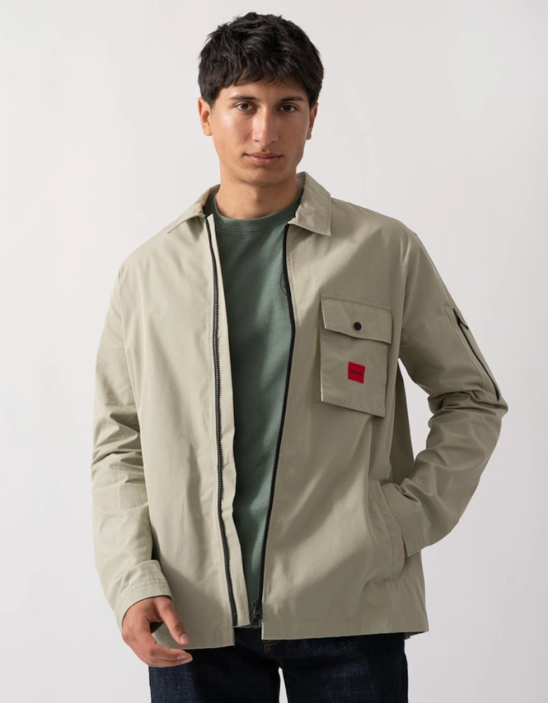 HUGO Emmond Mens Zip Overshirt