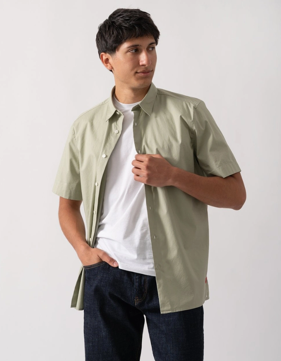 HUGO Ebor Relaxed Fit Mens Stretch Cotton Shirt, 6 of 5