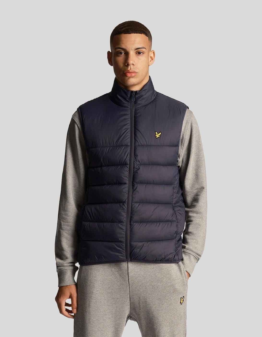Men's Lyle & Scott Mens Wadded Gilet - Z271 Dark Navy - Size: 40/Regular