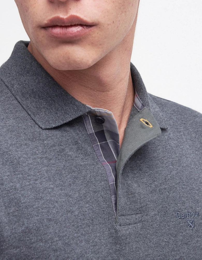 Sports Mens Long Sleeve Polo Shirt