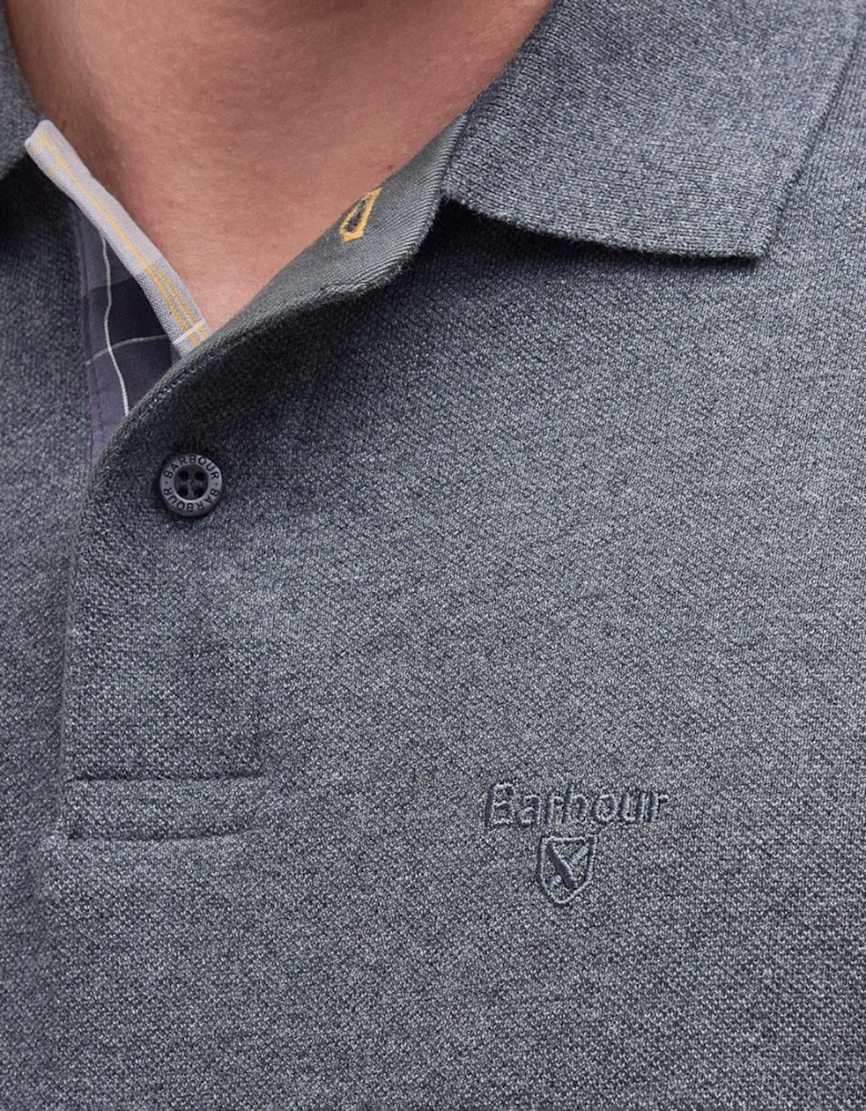 Sports Mens Long Sleeve Polo Shirt