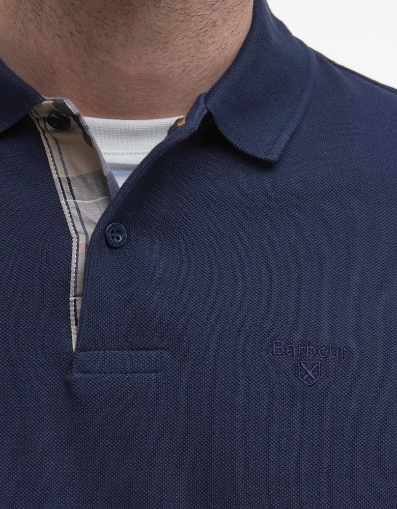 Sports Mens Long Sleeve Polo Shirt