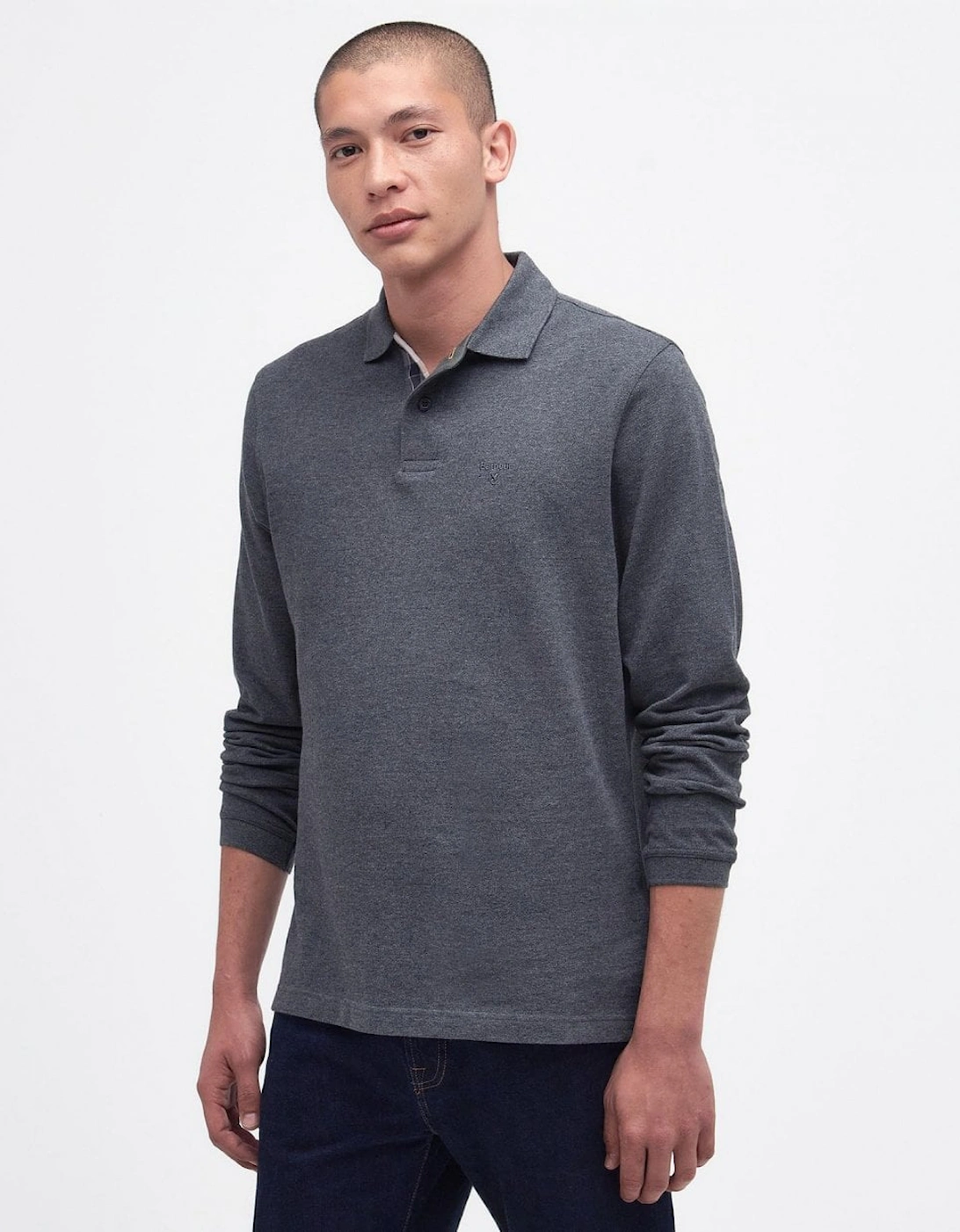 Sports Mens Long Sleeve Polo Shirt, 8 of 7