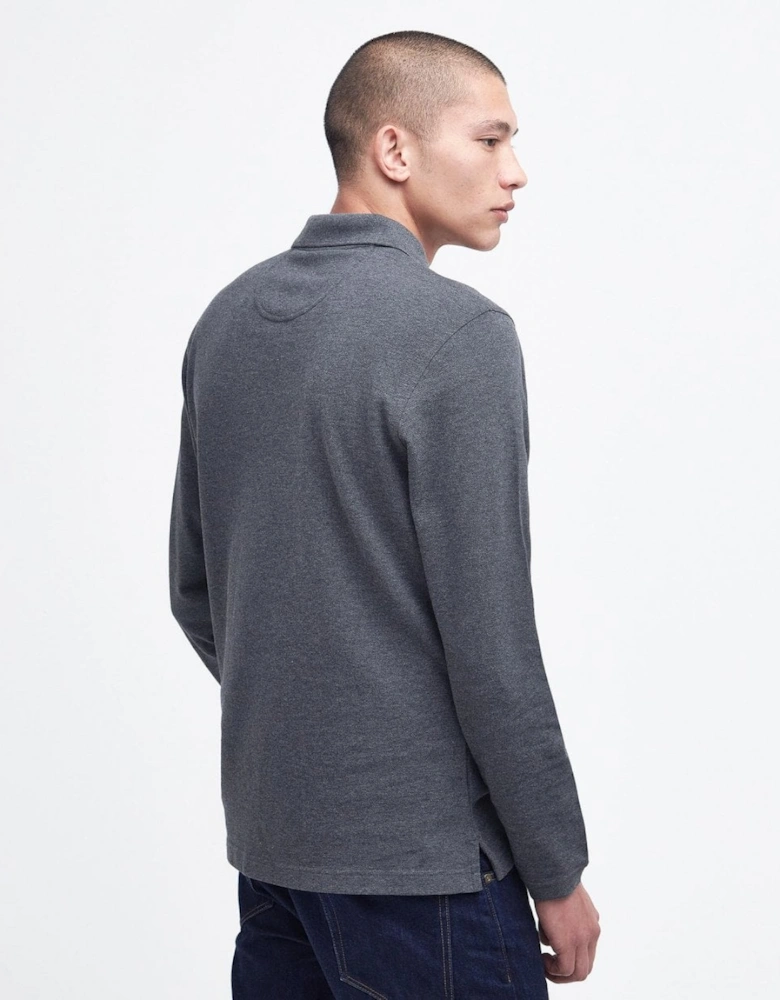 Sports Mens Long Sleeve Polo Shirt