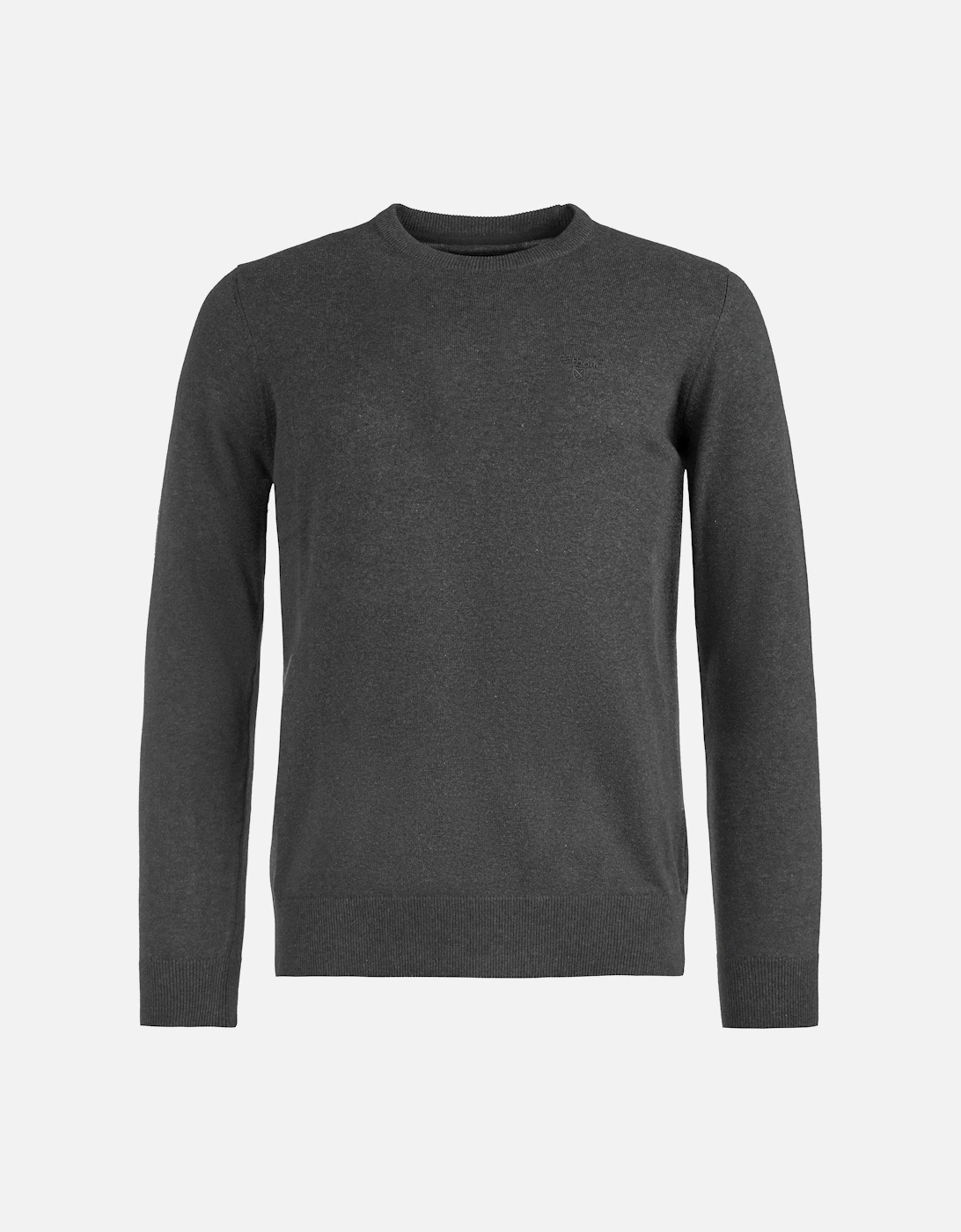 Pima Cotton Mens Crew Sweatshirt - Charcoal