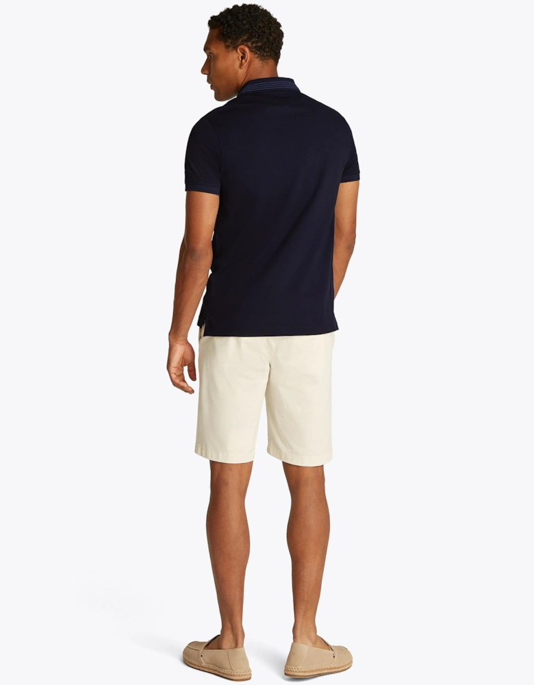 Mercerised Pique Zip Mens Polo
