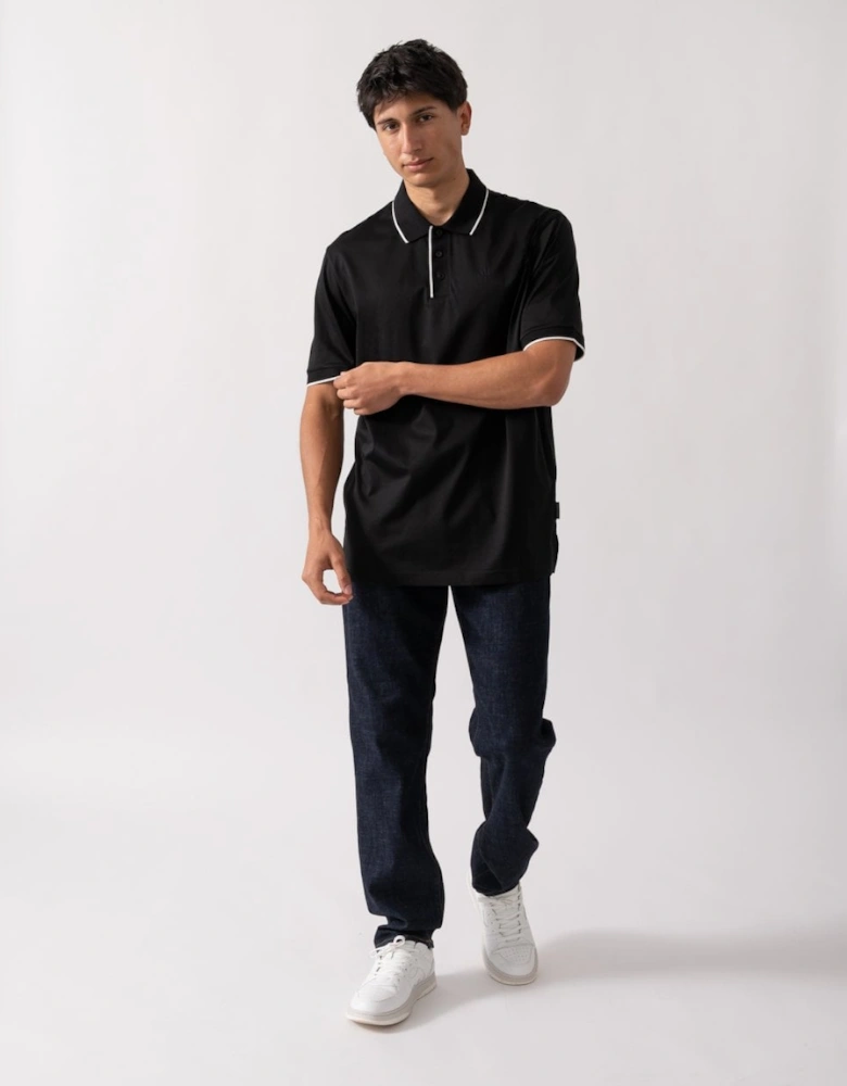 Mens A|X Monogram Contrast Tipped Polo Shirt