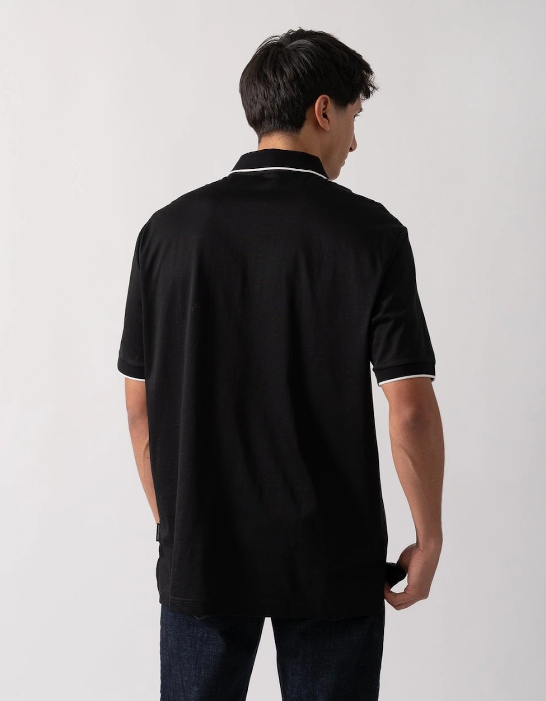 Mens A|X Monogram Contrast Tipped Polo Shirt