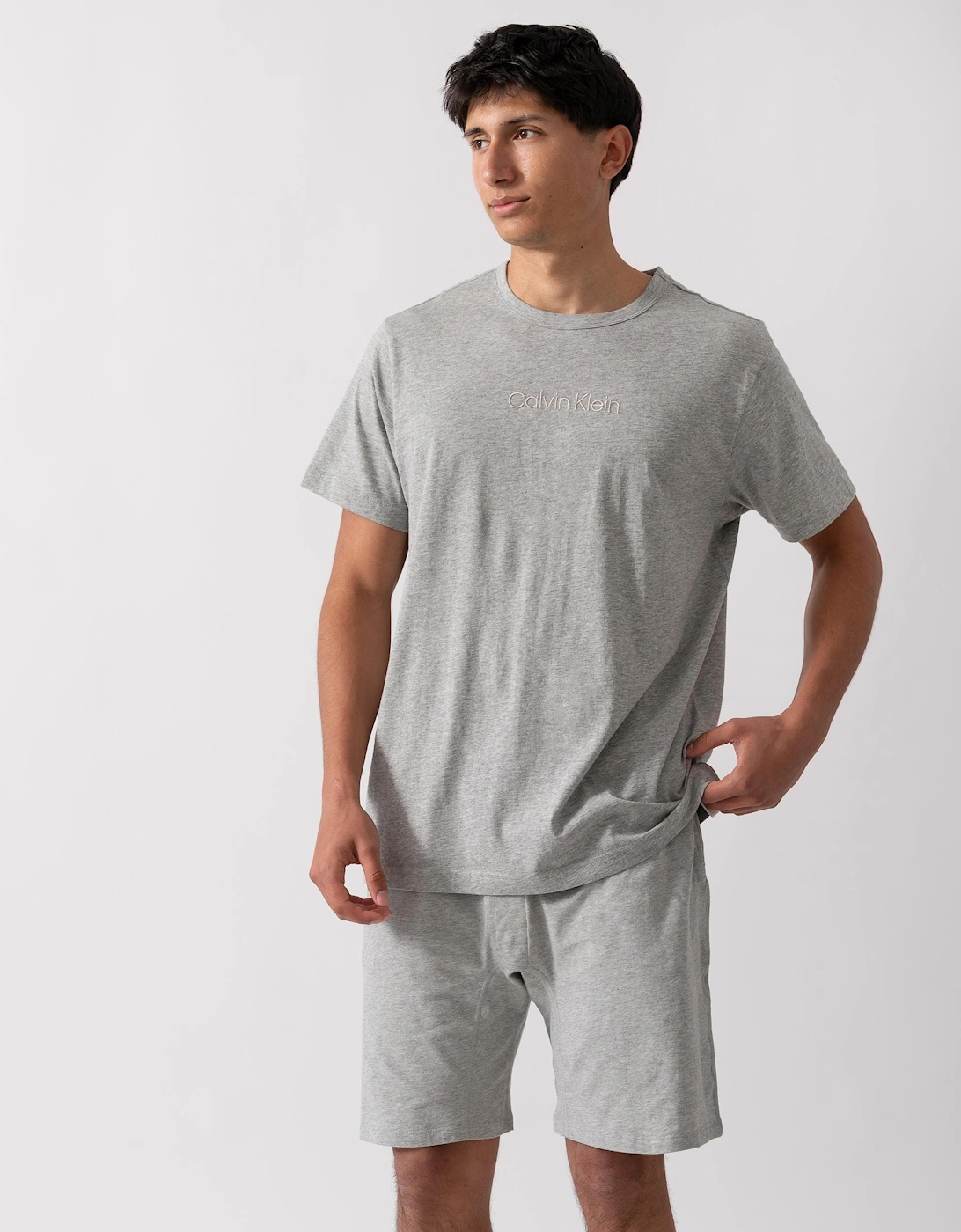 Calvin Klein Men's Grey Short Sleeve Crew Neck T Shirt - : Xl
