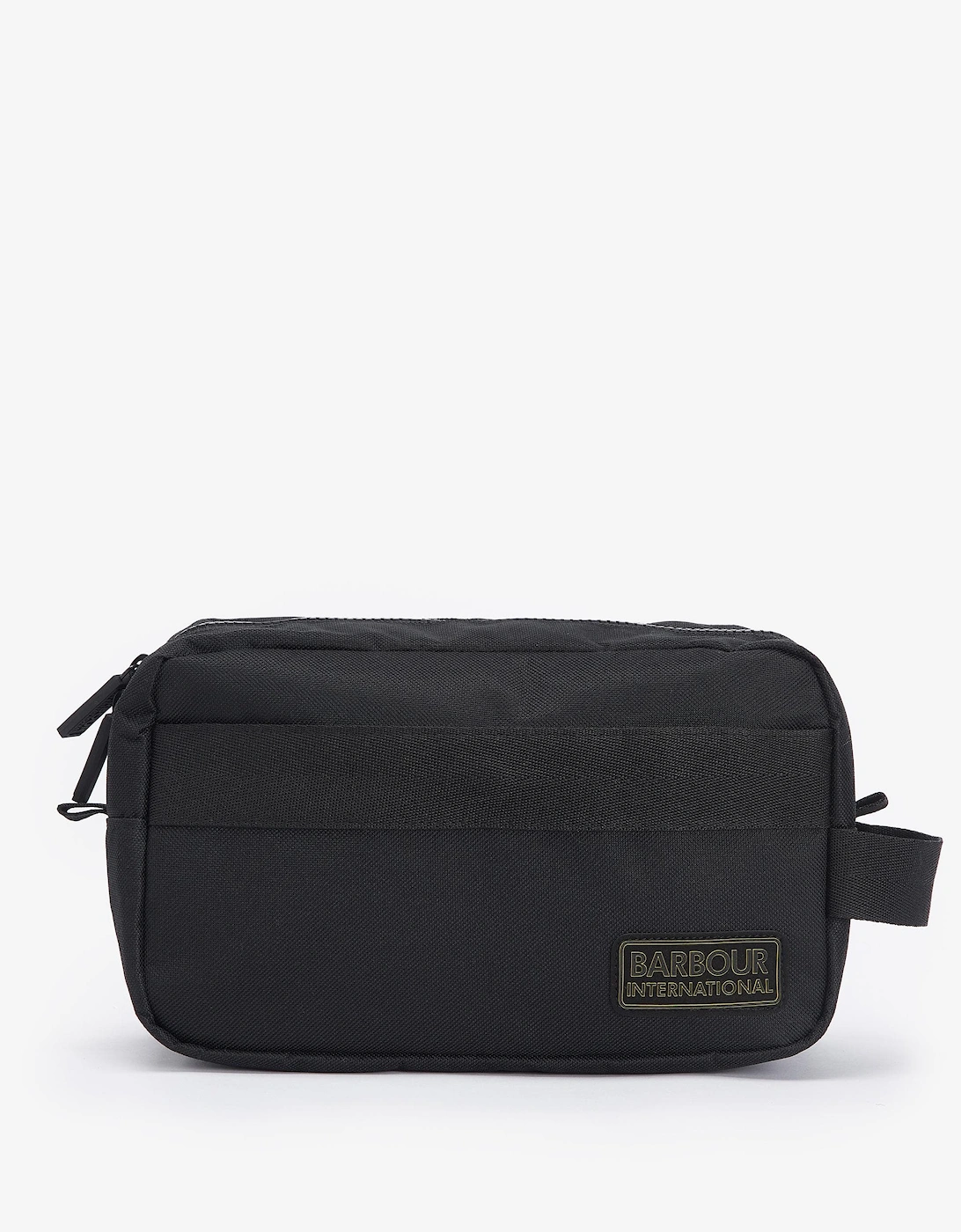 Men's Barbour International Knockhill Mens Essential Washbag - Black - Size: ONE size