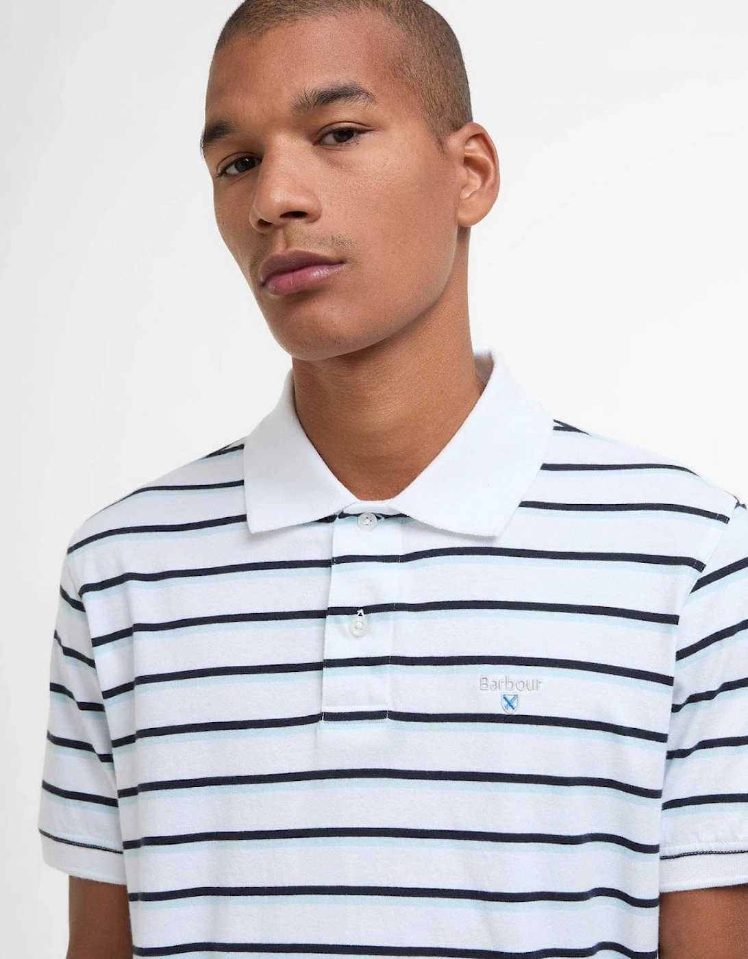 Ashill Striped Mens Polo Shirt, 6 of 5