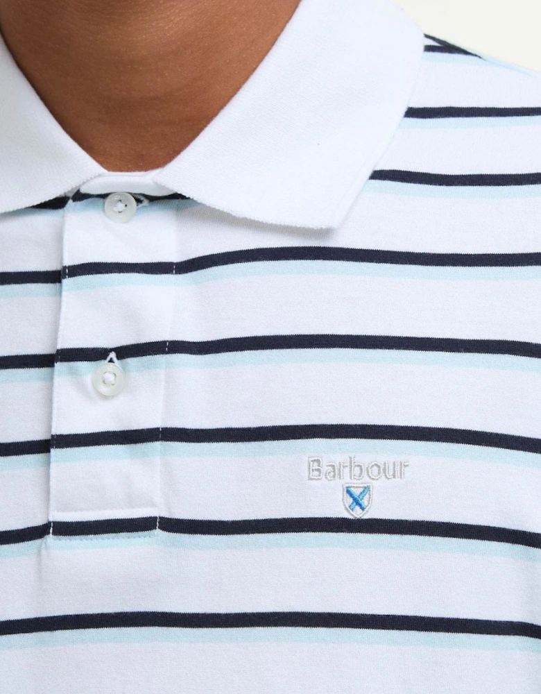 Ashill Striped Mens Polo Shirt