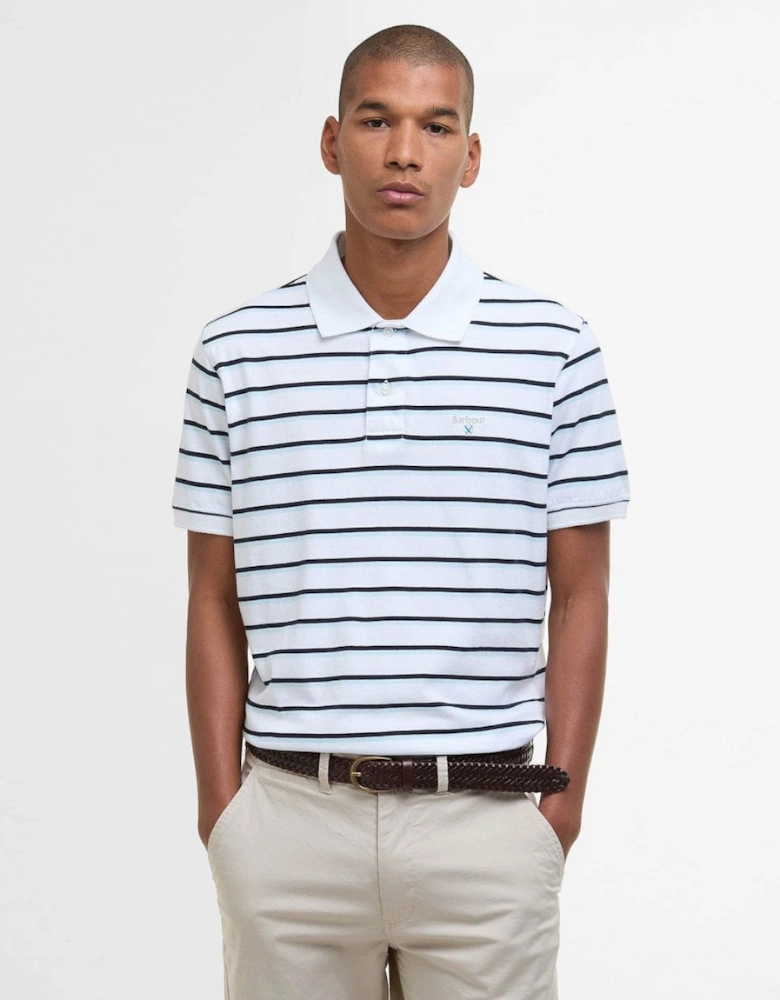 Ashill Striped Mens Polo Shirt