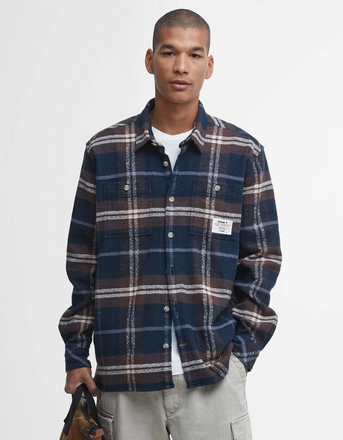 Coldfall Mens Relaxed Fit Check Shirt, 7 of 6