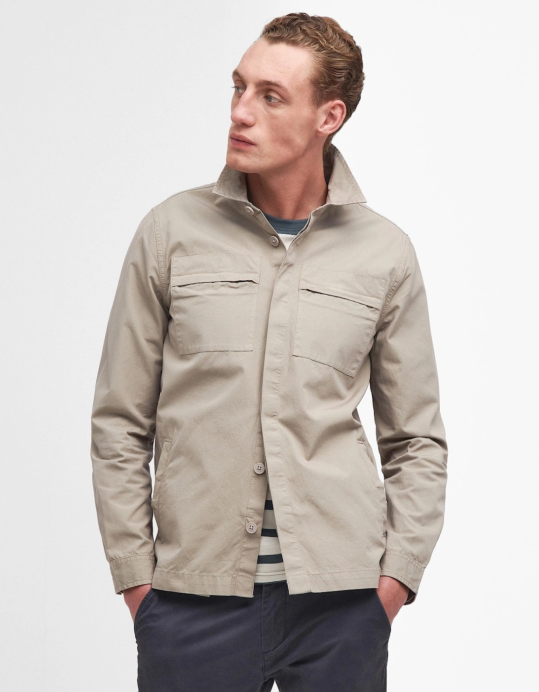 Castlebay Mens Garment Dyed Overshirt, 9 of 8