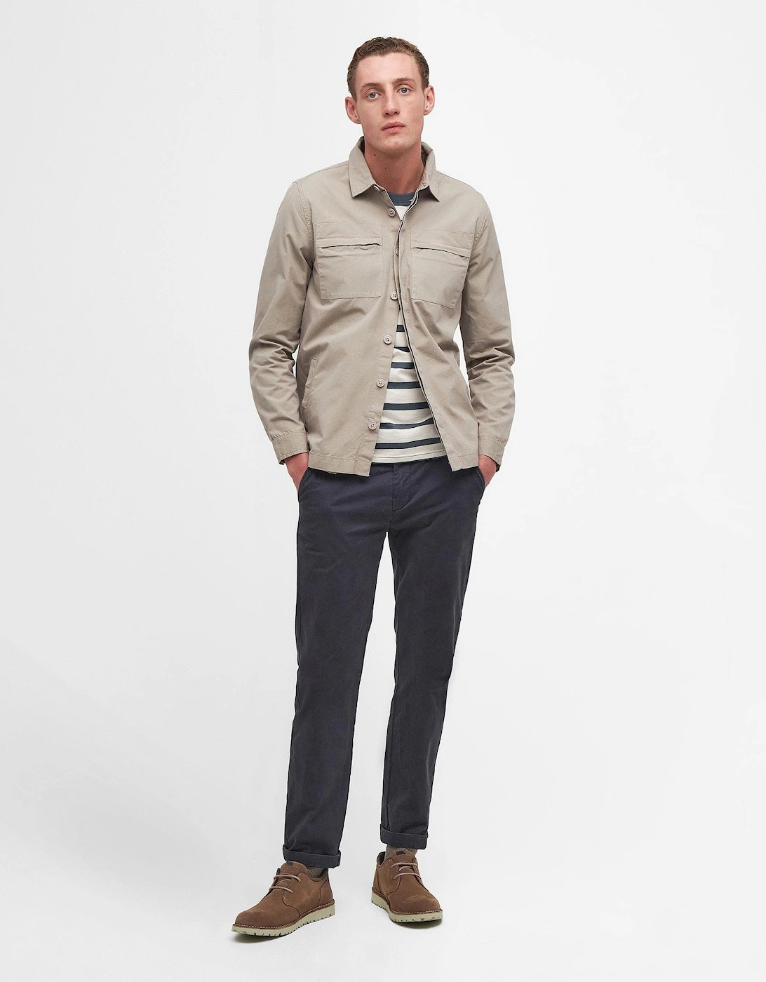 Castlebay Mens Garment Dyed Overshirt