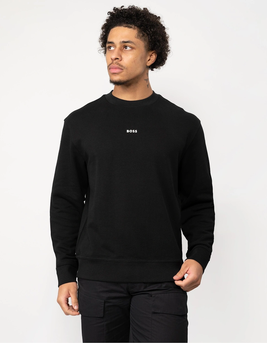 BOSS Orange WeSmallcrew Mens Sweatshirt, 5 of 4