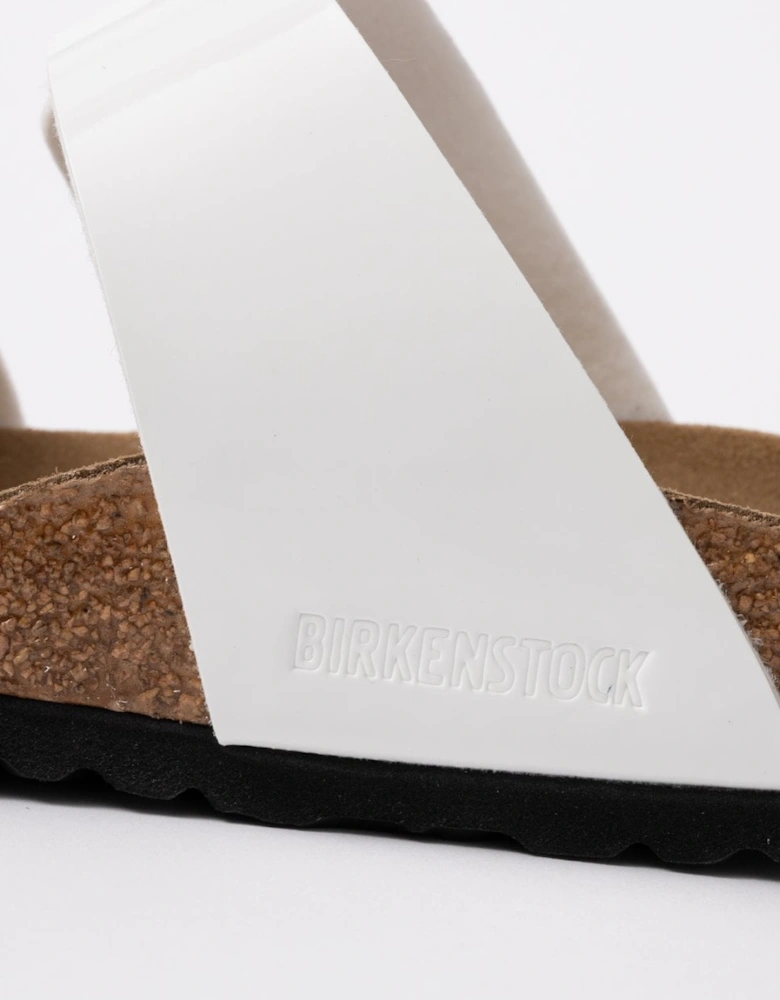 Sydney Cushion Big Buckle Womens Birko-Flor Patent Sandals