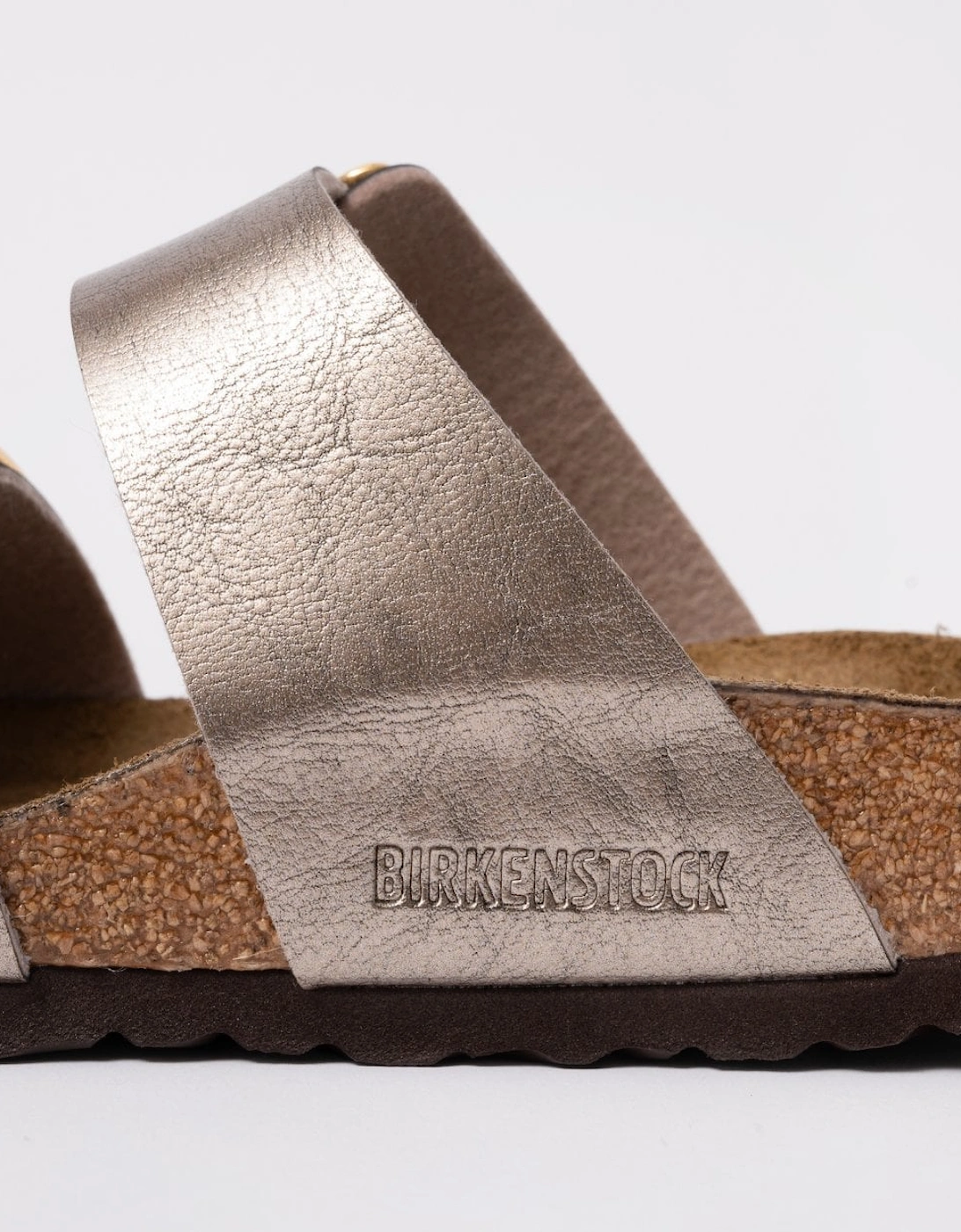 Sydney Cushion Big Buckle Womens Birko-Flor Patent Sandals